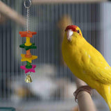 Bird Chewing Toy with Bell Decoration Parrot Toy for Cockatoos Cockatiels B - Aladdin Shoppers