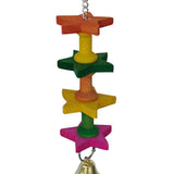 Bird Chewing Toy with Bell Decoration Parrot Toy for Cockatoos Cockatiels B - Aladdin Shoppers