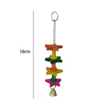 Bird Chewing Toy with Bell Decoration Parrot Toy for Cockatoos Cockatiels B - Aladdin Shoppers