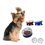 Raised Pet Feeder Water Bowls Treat Dispenser Elevated Dog Cat Food Bowl Red - Aladdin Shoppers