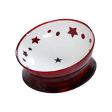 Raised Pet Feeder Water Bowls Treat Dispenser Elevated Dog Cat Food Bowl Red - Aladdin Shoppers