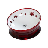 Raised Pet Feeder Water Bowls Treat Dispenser Elevated Dog Cat Food Bowl Red - Aladdin Shoppers