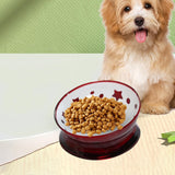 Raised Pet Feeder Water Bowls Treat Dispenser Elevated Dog Cat Food Bowl Red - Aladdin Shoppers