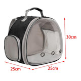 Hamster Carrier Backpack Breathable Multifunction for Hedgehog Bird Rabbit Black - Aladdin Shoppers