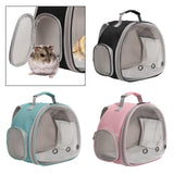 Hamster Carrier Backpack Breathable Multifunction for Hedgehog Bird Rabbit Black - Aladdin Shoppers