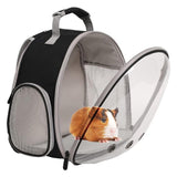 Hamster Carrier Backpack Breathable Multifunction for Hedgehog Bird Rabbit Black - Aladdin Shoppers