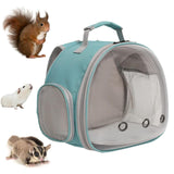 Hamster Carrier Backpack Breathable Multifunction for Hedgehog Bird Rabbit Green - Aladdin Shoppers