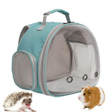Hamster Carrier Backpack Breathable Multifunction for Hedgehog Bird Rabbit Green - Aladdin Shoppers