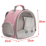 Hamster Carrier Backpack Breathable Multifunction for Hedgehog Bird Rabbit Pink - Aladdin Shoppers