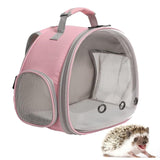 Hamster Carrier Backpack Breathable Multifunction for Hedgehog Bird Rabbit Pink - Aladdin Shoppers