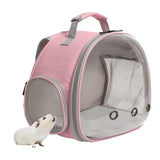 Hamster Carrier Backpack Breathable Multifunction for Hedgehog Bird Rabbit Pink - Aladdin Shoppers