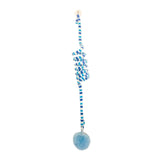 Cat Toy Hanging Elastic Spring Rope 180cm Durable with Suction Cup Flexible Blue - Aladdin Shoppers