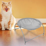Stylish Round Soft Cat Hammock Comfortable Detachable for Playing Sleeping Gray - Aladdin Shoppers
