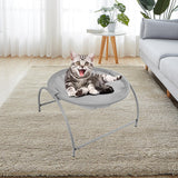 Stylish Round Soft Cat Hammock Comfortable Detachable for Playing Sleeping Gray - Aladdin Shoppers