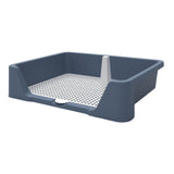 Dog Training Potty Tray Urinal Keep Clean Splashproof Dog Litter Box Lattice Blue - Aladdin Shoppers