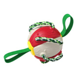 Dog Toys Soccer Ball for Small Medium Dogs Chew Toy Kitten Kitty Running red - Aladdin Shoppers