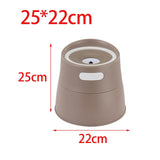 Cat Water Fountain Feeding Station Raised Cat Bowl for Dogs Cats Travel Brown - Aladdin Shoppers