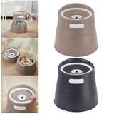 Cat Water Fountain Feeding Station Raised Cat Bowl for Dogs Cats Travel Brown - Aladdin Shoppers