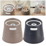 Cat Water Fountain Feeding Station Raised Cat Bowl for Dogs Cats Travel Brown - Aladdin Shoppers