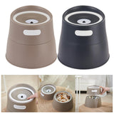 Cat Water Fountain Feeding Station Raised Cat Bowl for Dogs Cats Travel Brown - Aladdin Shoppers