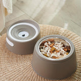 Cat Water Fountain Feeding Station Raised Cat Bowl for Dogs Cats Travel Brown - Aladdin Shoppers