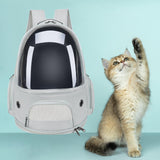 Dog Carriers Adjustable Strap Carrying Bags Backpack for Walking Puppy Cat Gray - Aladdin Shoppers