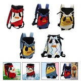 Pet Cat Carrier Backpack Chest Bag with Shoulder Strap Adjustable for Hiking S Red White - Aladdin Shoppers
