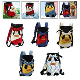 Pet Cat Carrier Backpack Chest Bag with Shoulder Strap Adjustable for Hiking S Red White - Aladdin Shoppers