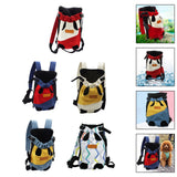 Pet Cat Carrier Backpack Chest Bag with Shoulder Strap Adjustable for Hiking S Red White - Aladdin Shoppers