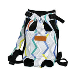 Pet Cat Carrier Backpack Chest Bag with Shoulder Strap Adjustable for Hiking M White Black - Aladdin Shoppers