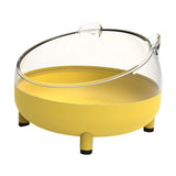 Small Animal Bath House Cage Toilet Clear Shower Room Hamster Sand Bath Box Yellow - Aladdin Shoppers