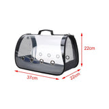 Cat Carrier Zipper Closure Pet Handbag Folding for Camping Walking Shopping Black S - Aladdin Shoppers