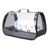 Cat Carrier Zipper Closure Pet Handbag Folding for Camping Walking Shopping Blue M - Aladdin Shoppers