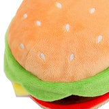 Dog Squeak Food Shaped Chew Toy Durable Doll for Medium Large Dogs Hamburger 14x14x9cm - Aladdin Shoppers