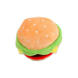 Dog Squeak Food Shaped Chew Toy Durable Doll for Medium Large Dogs Hamburger 14x14x9cm - Aladdin Shoppers