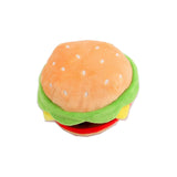 Dog Squeak Food Shaped Chew Toy Durable Doll for Medium Large Dogs Hamburger 14x14x9cm - Aladdin Shoppers