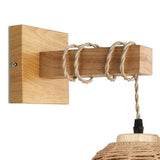 Maxbell 2xRattan Wall Lamp Kitchen Island Barn Porch Bedroom Lofts Wall Lights Fixture