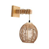 Maxbell 2xRattan Wall Lamp Kitchen Island Barn Porch Bedroom Lofts Wall Lights Fixture