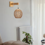 Maxbell 2xRattan Wall Lamp Kitchen Island Barn Porch Bedroom Lofts Wall Lights Fixture