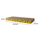 Maxbell 2xScratch Pad Nest Scratching Lounge Bed Sleeping Mats Cat Scratcher Cardboard Straight44.5x21x44cm