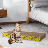 Maxbell 2xScratch Pad Nest Scratching Lounge Bed Sleeping Mats Cat Scratcher Cardboard Straight44.5x21x44cm