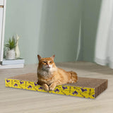 Maxbell 2xScratch Pad Nest Scratching Lounge Bed Sleeping Mats Cat Scratcher Cardboard Straight44.5x21x44cm