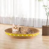 Maxbell 2xCorrugated Scratch Pad Lounge Bed Indoor Cats Nest Cat Scratcher Cardboards 58cmx40cmx9cm