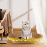 Maxbell 2xCorrugated Scratch Pad Lounge Bed Indoor Cats Nest Cat Scratcher Cardboards 58cmx40cmx9cm