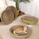 Maxbell 2xCorrugated Scratch Pad Lounge Bed Indoor Cats Nest Cat Scratcher Cardboards 58cmx40cmx9cm