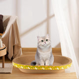 Maxbell 2xCorrugated Scratch Pad Lounge Bed Indoor Cats Nest Cat Scratcher Cardboards 58cmx40cmx9cm