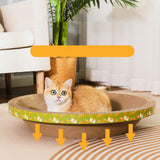 Maxbell 2xCorrugated Scratch Pad Lounge Bed Indoor Cats Nest Cat Scratcher Cardboards 58cmx40cmx9cm