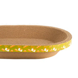 Maxbell 2xCorrugated Scratch Pad Lounge Bed Indoor Cats Nest Cat Scratcher Cardboards 58cmx40cmx9cm