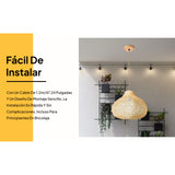 Maxbell 2xChandelier Single Head with Cord Plug in Pendant Light for Home Stair