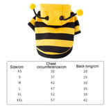Pets Bee Halloween Costume Lovely Coat Comfortable Autumn Winter Cats Hoodies S